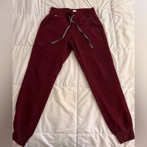 Figs Women's Burgundy Zamora™ - Jogger Scrub Pants - S / Burgundy